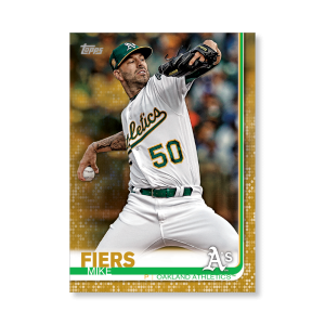 Mike Fiers 2019 Topps Baseball Series 2 Veterans III Poster Gold Ed. # to 1- artbble-pos-19tbb2-1290-gold-s