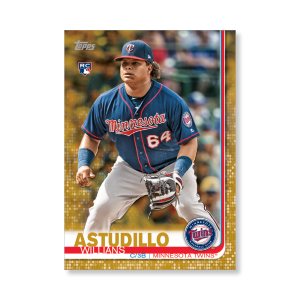 Willians Astudillo 2019 Topps Baseball Series 2 Rookies Poster Gold Ed. # to 1- artbble-pos-19tbb2-1302-gold-s