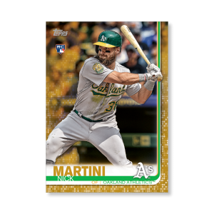 Nick Martini 2019 Topps Baseball Series 2 Rookies Poster Gold Ed. # to 1- artbble-pos-19tbb2-1303-gold-s
