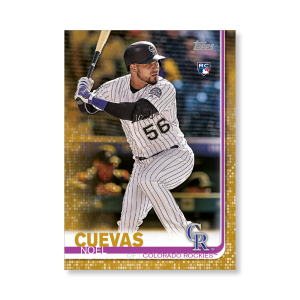 Noel Cuevas 2019 Topps Baseball Series 2 Rookies Poster Gold Ed. # to 1- artbble-pos-19tbb2-1315-gold-s