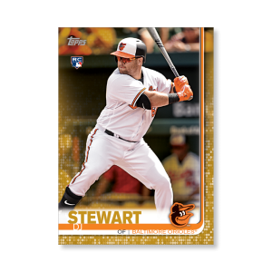 DJ Stewart 2019 Topps Baseball Series 2 Rookies Poster Gold Ed. # to 1- artbble-pos-19tbb2-1320-gold-s