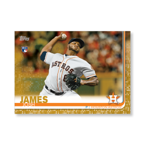 Josh James 2019 Topps Baseball Series 2 Rookies Poster Gold Ed. # to 1- artbble-pos-19tbb2-1322-gold-s
