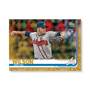 Bryse Wilson 2019 Topps Baseball Series 2 Rookies Poster Gold Ed. # to 1- artbble-pos-19tbb2-1323-gold-s