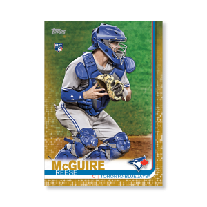 Reese McGuire 2019 Topps Baseball Series 2 Rookies Poster Gold Ed. # to 1- artbble-pos-19tbb2-1334-gold-s