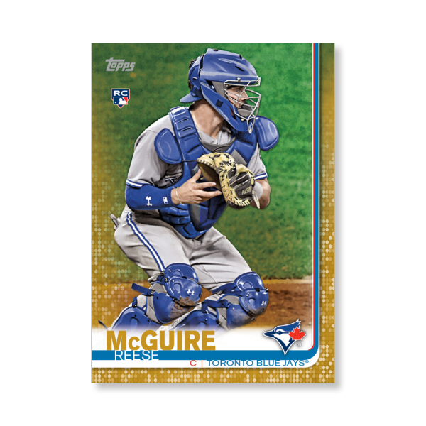 Reese McGuire 2019 Topps Baseball Series 2 Rookies Poster Gold Ed. # to 1- artbble-pos-19tbb2-1334-gold-s