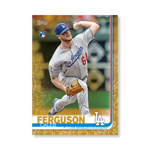 Caleb Ferguson 2019 Topps Baseball Series 2 Rookies Poster Gold Ed. # to 1- artbble-pos-19tbb2-1340-gold-s