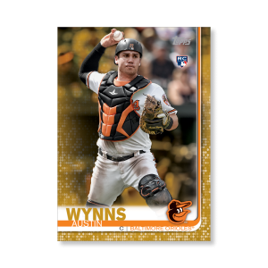 Austin Wynns 2019 Topps Baseball Series 2 Rookies Poster Gold Ed. # to 1- artbble-pos-19tbb2-1346-gold-s