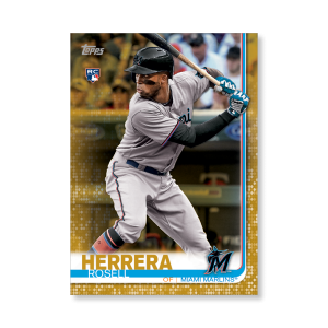 Rosell Herrera 2019 Topps Baseball Series 2 Rookies Poster Gold Ed. # to 1- artbble-pos-19tbb2-1348-gold-s