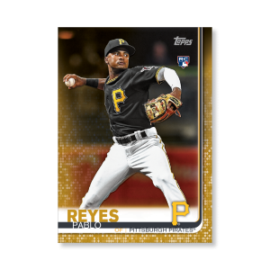 Pablo Reyes 2019 Topps Baseball Series 2 Rookies Poster Gold Ed. # to 1- artbble-pos-19tbb2-1350-gold-s