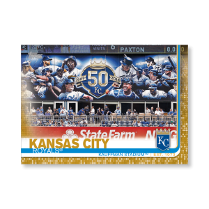 Kauffman Stadium 2019 Topps Baseball Series 2 Stadium Team Cards Poster Gold Ed. # to 1- artbble-pos-19tbb2-1358-gold-s
