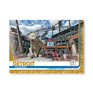 Comerica Park 2019 Topps Baseball Series 2 Stadium Team Cards Poster Gold Ed. # to 1- artbble-pos-19tbb2-1359-gold-s