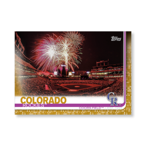 Coors Field 2019 Topps Baseball Series 2 Stadium Team Cards Poster Gold Ed. # to 1- artbble-pos-19tbb2-1360-gold-s