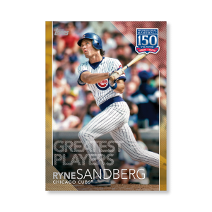 Ryne Sandberg 2019 Topps Baseball Series 2 Greatest Players Poster Gold Ed. # to 1- artbble-pos-19tbb2-5114-gold-s