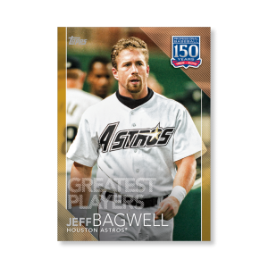 Jeff Bagwell 2019 Topps Baseball Series 2 Greatest Players Poster Gold Ed. # to 1- artbble-pos-19tbb2-5118-gold-s
