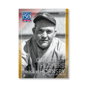 Rogers Hornsby 2019 Topps Baseball Series 2 Greatest Players Poster Gold Ed. # to 1- artbble-pos-19tbb2-5120-gold-s