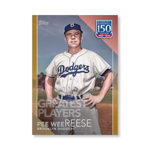 Pee Wee Reese 2019 Topps Baseball Series 2 Greatest Players Poster Gold Ed. # to 1- artbble-pos-19tbb2-5128-gold-s
