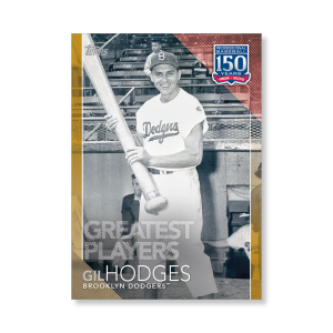 Gil Hodges 2019 Topps Baseball Series 2 Greatest Players Poster Gold Ed. # to 1- artbble-pos-19tbb2-5129-gold-s