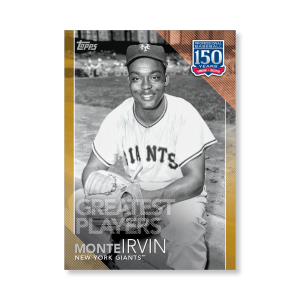 Monte Irvin 2019 Topps Baseball Series 2 Greatest Players Poster Gold Ed. # to 1- artbble-pos-19tbb2-5146-gold-s