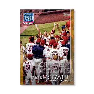 Mark McGwire 2019 Topps Baseball Series 2 Greatest Moments Poster Gold Ed. # to 1- artbble-pos-19tbb2-5158-gold-s