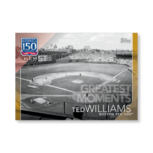 Ted Williams 2019 Topps Baseball Series 2 Greatest Moments Poster Gold Ed. # to 1- artbble-pos-19tbb2-5175-gold-s