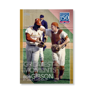 Bob Gibson 2019 Topps Baseball Series 2 Greatest Moments Poster Gold Ed. # to 1- artbble-pos-19tbb2-5185-gold-s