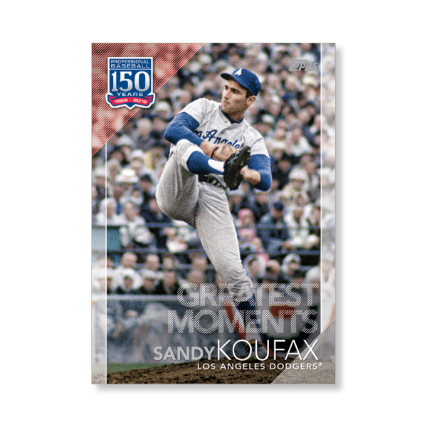 Sandy Koufax 2019 Topps Baseball Series 2 Greatest Moments Poster # to 99- artbble-pos-19tbb2-5188-s