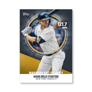 Giancarlo Stanton 2019 Topps Baseball Series 2 Significant Statistics Poster Gold Ed. # to 1- artbble-pos-19tbb2-5201-gold-s