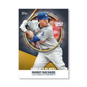 Manny Machado 2019 Topps Baseball Series 2 Significant Statistics Poster Gold Ed. # to 1- artbble-pos-19tbb2-5206-gold-s