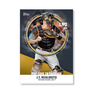 J.T. Realmuto 2019 Topps Baseball Series 2 Significant Statistics Poster Gold Ed. # to 1- artbble-pos-19tbb2-5218-gold-s