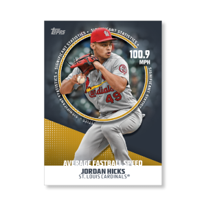 Jordan Hicks 2019 Topps Baseball Series 2 Significant Statistics Poster Gold Ed. # to 1- artbble-pos-19tbb2-5219-gold-s