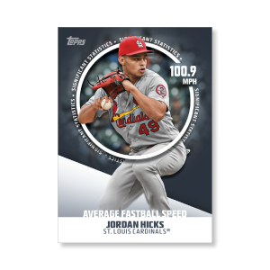 Jordan Hicks 2019 Topps Baseball Series 2 Significant Statistics Poster # to 99- artbble-pos-19tbb2-5219-s