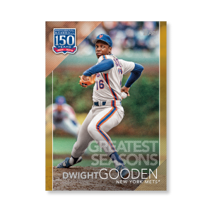 Dwight Gooden 2019 Topps Baseball Series 2 Greatest Seasons Poster Gold Ed. # to 1- artbble-pos-19tbb2-5301-gold-s