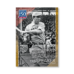 Tris Speaker 2019 Topps Baseball Series 2 Greatest Seasons Poster Gold Ed. # to 1- artbble-pos-19tbb2-5306-gold-s