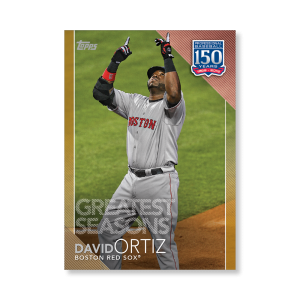 David Ortiz 2019 Topps Baseball Series 2 Greatest Seasons Poster Gold Ed. # to 1- artbble-pos-19tbb2-5321-gold-s