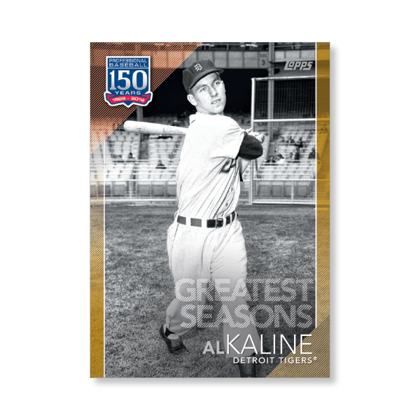 Al Kaline 2019 Topps Baseball Series 2 Greatest Seasons Poster Gold Ed. # to 1- artbble-pos-19tbb2-5331-gold-s