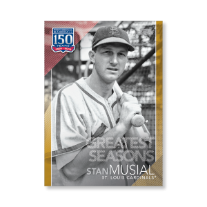 Stan Musial 2019 Topps Baseball Series 2 Greatest Seasons Poster Gold Ed. # to 1- artbble-pos-19tbb2-5342-gold-s