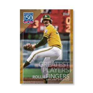 Rollie Fingers 2019 Topps Baseball Series 2 Greatest Players Poster Gold Ed. # to 1- artbble-pos-19tbb2-5352-gold-s