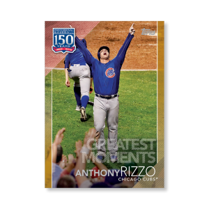 Anthony Rizzo 2019 Topps Baseball Series 2 Greatest Moments Poster Gold Ed. # to 1- artbble-pos-19tbb2-5365-gold-s