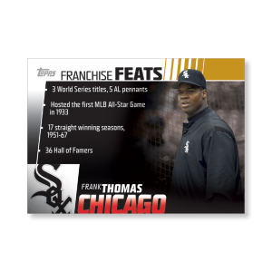 Frank Thomas 2019 Topps Baseball Series 2 Franchise Feats Poster Gold Ed. # to 1- artbble-pos-19tbb2-5607-gold-s