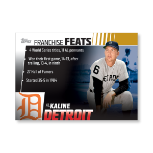 Al Kaline 2019 Topps Baseball Series 2 Franchise Feats Poster Gold Ed. # to 1- artbble-pos-19tbb2-5611-gold-s