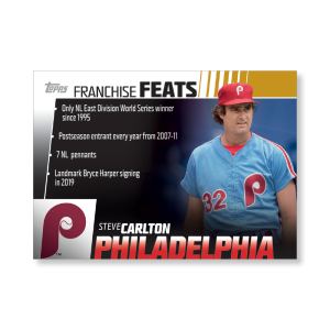 Steve Carlton 2019 Topps Baseball Series 2 Franchise Feats Poster Gold Ed. # to 1- artbble-pos-19tbb2-5621-gold-s