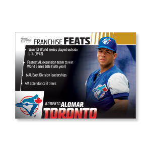 Roberto Alomar 2019 Topps Baseball Series 2 Franchise Feats Poster Gold Ed. # to 1- artbble-pos-19tbb2-5628-gold-s