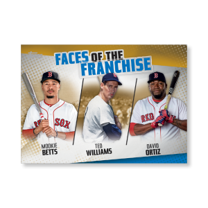 Betts/Williams/Ortiz 2019 Topps Baseball Series 2 Faces of the Franchise Poster Gold Ed. # to 1- artbble-pos-19tbb2-5655-gold-s