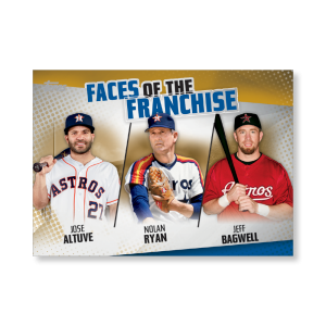 Altuve/Ryan/Bagwell 2019 Topps Baseball Series 2 Faces of the Franchise Poster Gold Ed. # to 1- artbble-pos-19tbb2-5662-gold-s