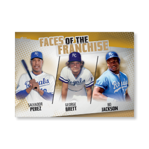 Perez/Brett/Jackson 2019 Topps Baseball Series 2 Faces of the Franchise Poster Gold Ed. # to 1- artbble-pos-19tbb2-5663-gold-s