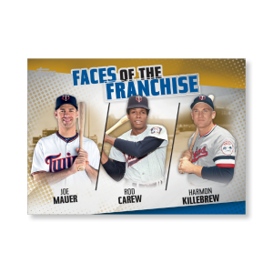 Mauer/Carew/Killebrew 2019 Topps Baseball Series 2 Faces of the Franchise Poster Gold Ed. # to 1- artbble-pos-19tbb2-5667-gold-s
