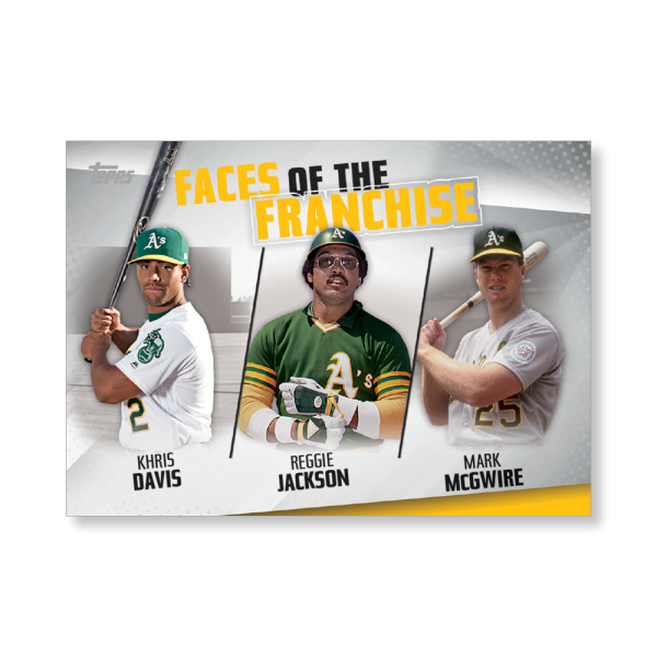 Davis/Jackson/McGwire 2019 Topps Baseball Series 2 Faces of the Franchise Poster # to 99- artbble-pos-19tbb2-5670-s