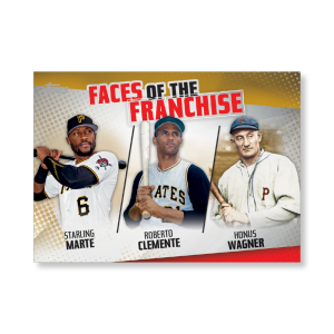 Marte/Clemente/Wagner 2019 Topps Baseball Series 2 Faces of the Franchise Poster Gold Ed. # to 1- artbble-pos-19tbb2-5672-gold-s