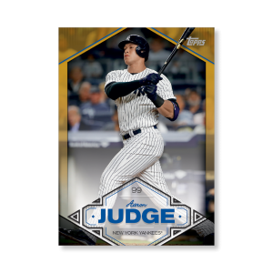 Aaron Judge 2019 Topps Baseball Series 2 Aaron Judge Highlights Poster Gold Ed. # to 1- artbble-pos-19tbb2-5701-gold-s