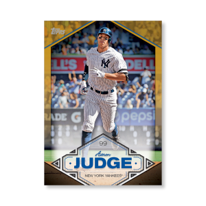 Aaron Judge 2019 Topps Baseball Series 2 Aaron Judge Highlights Poster Gold Ed. # to 1- artbble-pos-19tbb2-5707-gold-s